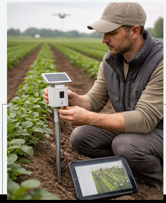 IoT мониторинг сельскохозяйственных полей и контроля в Асбесте