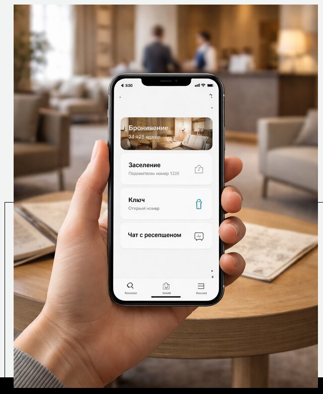 Мобильное приложение для гостей отеля в Асбесте, управление сервисом